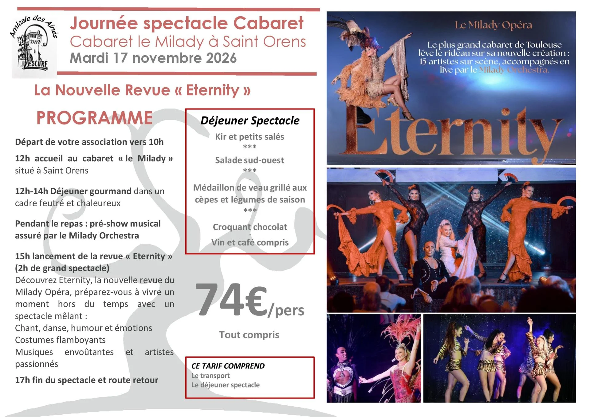 17 novembre2026 cabaret le milady